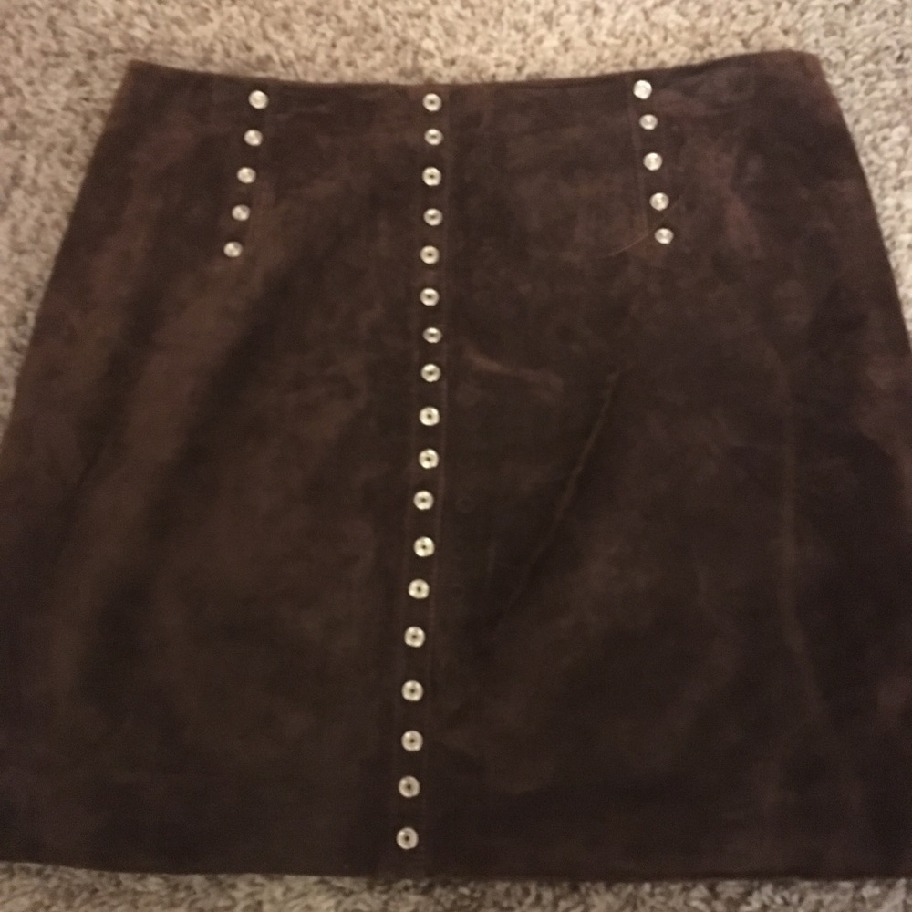 leather mini skirt